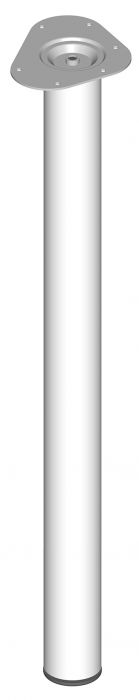 Mööblijalg Element System ümar valge 800 mm ⌀ 60 mm