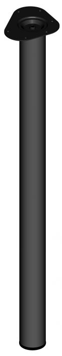 Mööblijalg Element System ümar must 900 mm ⌀ 60 mm