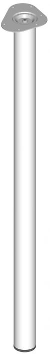 Mööblijalg Element System ümar valge 1100 mm ⌀ 60 mm