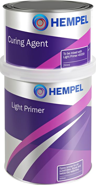 Kahekomponentne epoksiidvärv Hempel Light Primer + kõvendi 12170 hall 0,75 L