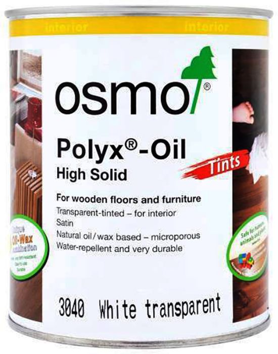 Õlivaha Osmo POLYX® toonitud 3040 valge 0,75 l