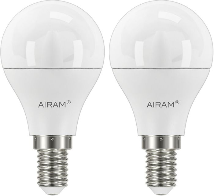2 LED-lampi Airam P45 827 806 lm 7,2 W E14 OP