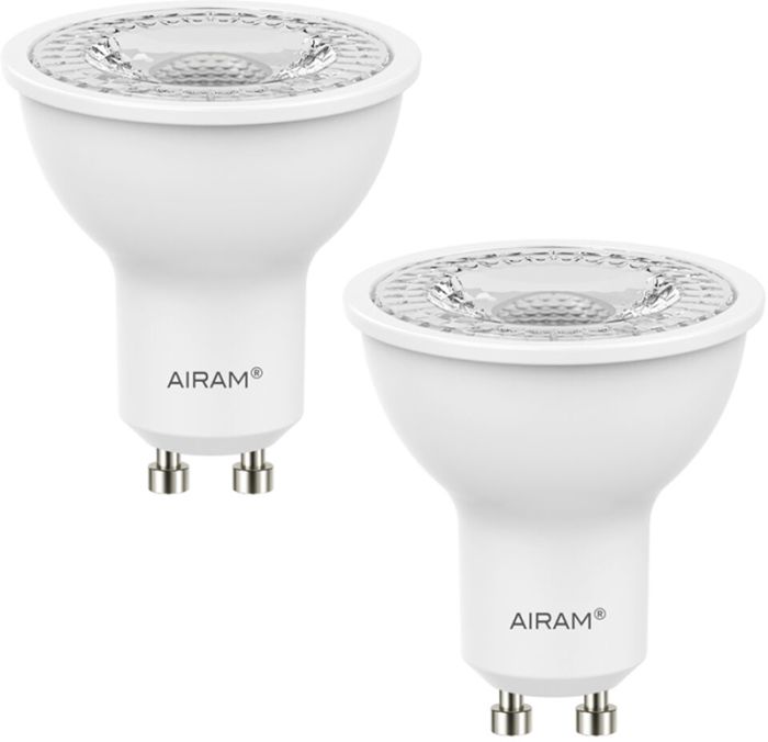 2 LED-lampi Airam PAR16 827 370 lm 4,2 W GU10 36D