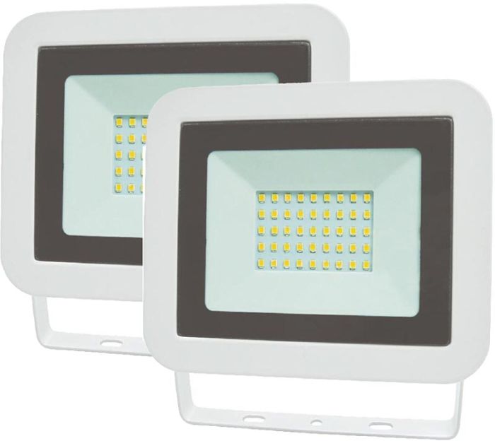2 LED-prožektorit Acuma Mini 30 W valge