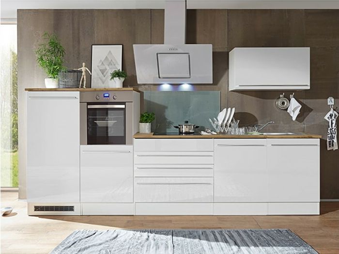 Köögikomplekt Respekta Amanda Premium 3,2 m, valge, keraamiline pliit