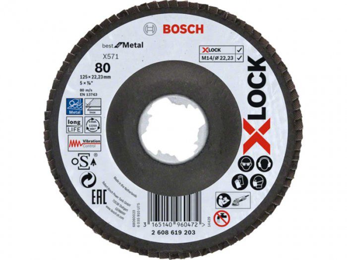 Lihvketas Bosch X-Lock 125 mm K80