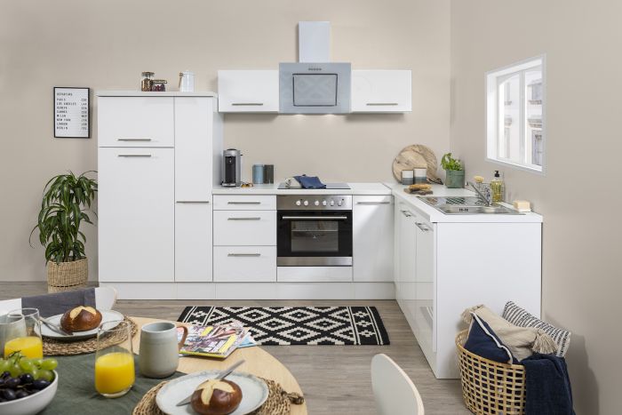 Köögikomplekt Respekta Amanda Premium 2,9 m, valge, keraamiline pliit