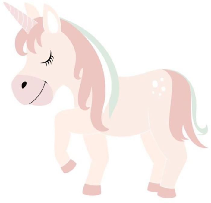 Sisustuspilt 85157 Pink Unicorn 30 x 30 x 2 cm