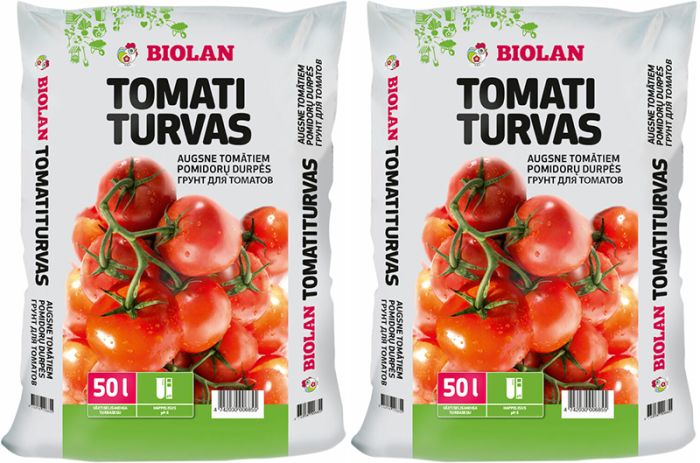 2 kotti Biolani Tomatiturvast 50 l