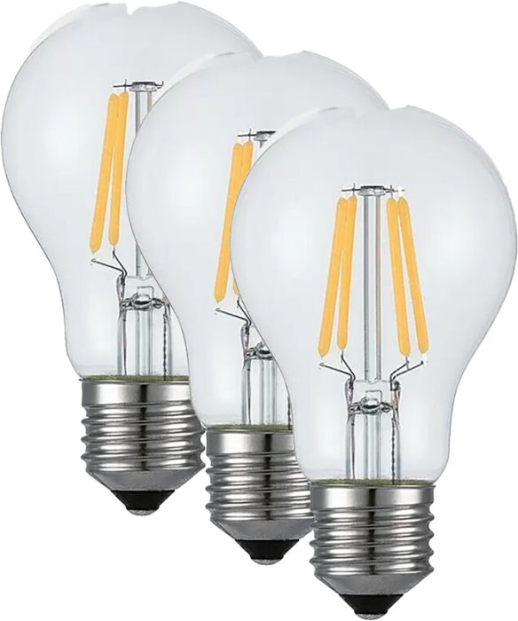 3 LED-lampi Voltolux A60 806 lm 7 W E27 2700 K