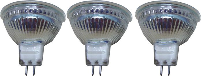 3 LED-lampi Voltolux MR16 4,5 W 330 lm GU5.3