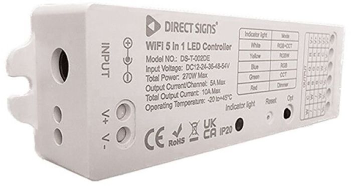 LED-valgusribade kontroller Direct Signs WiFi 5in1