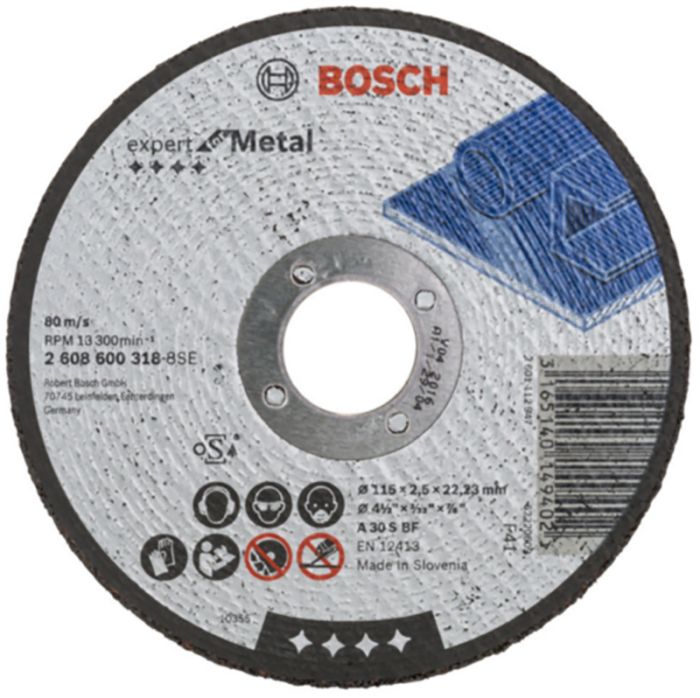 Lõikeketas Bosch  115 x 2,5 mm metallile