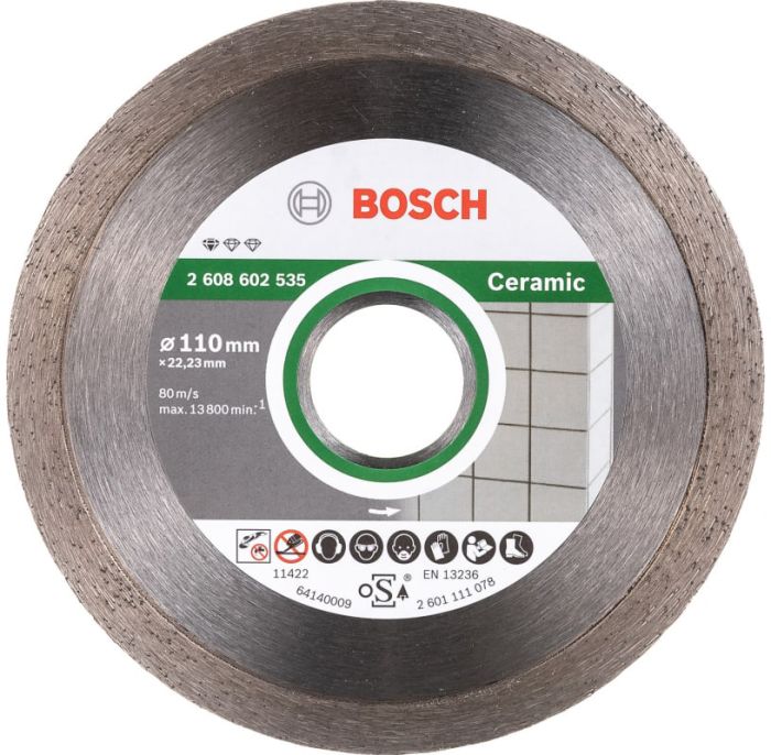 Teemantlõikeketas Bosch Standard for ceramic 110 mm