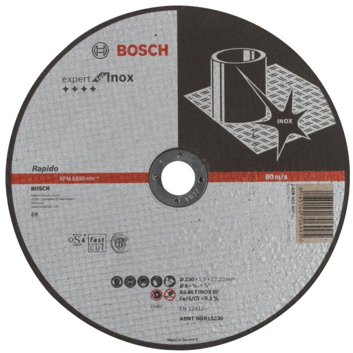 Lõikeketas Bosch Expert for inox 230 x 1,9 mm