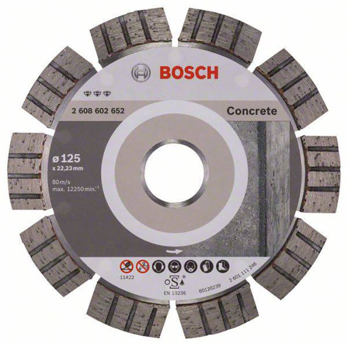 Teemantlõikeketas Bosch Best for concrete 125 mm
