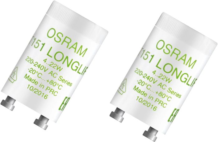 Luminofoorlambi starterid Osram ST 151 Longlife 2 tk