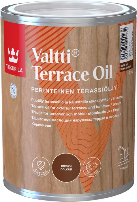 Terrassiõli Tikkurila Valtti Terrace Oil pruun