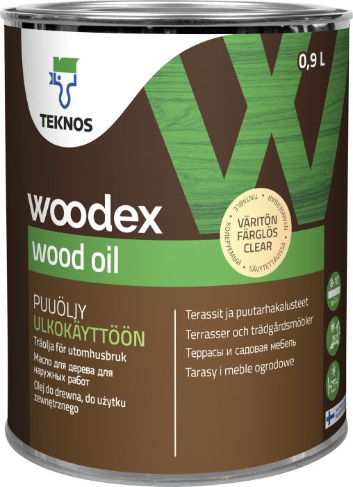 Puiduõli Teknos Woodex Wood Oil, värvitu 0,9 l