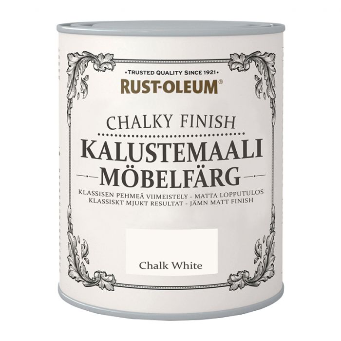 Mööblivärv Rust-Oleum Chalky Finish Chalk White 125 ml