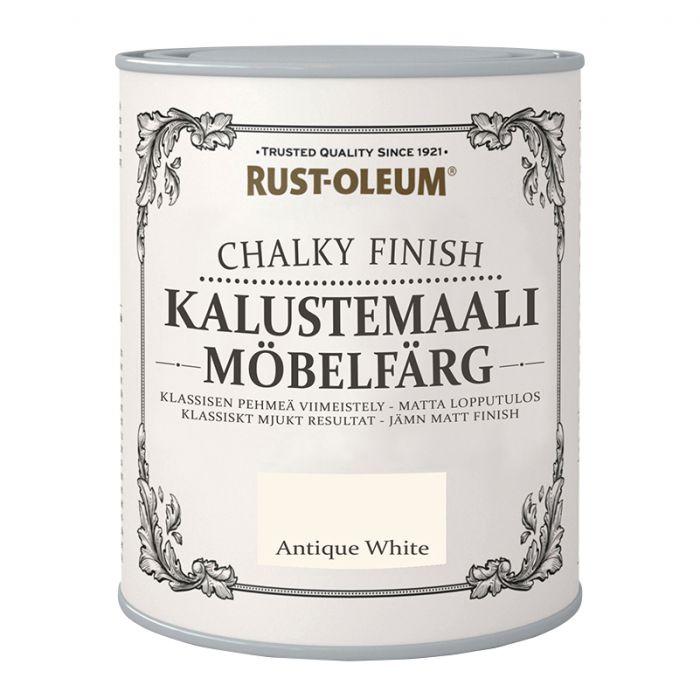 Mööblivärv Rust-Oleum Chalky Finish Antique White 750 ml