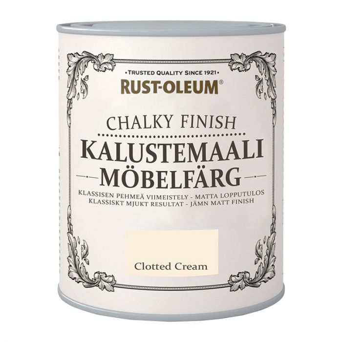 Mööblivärv Rust-Oleum Chalky Finish Clotted Cream 125 ml