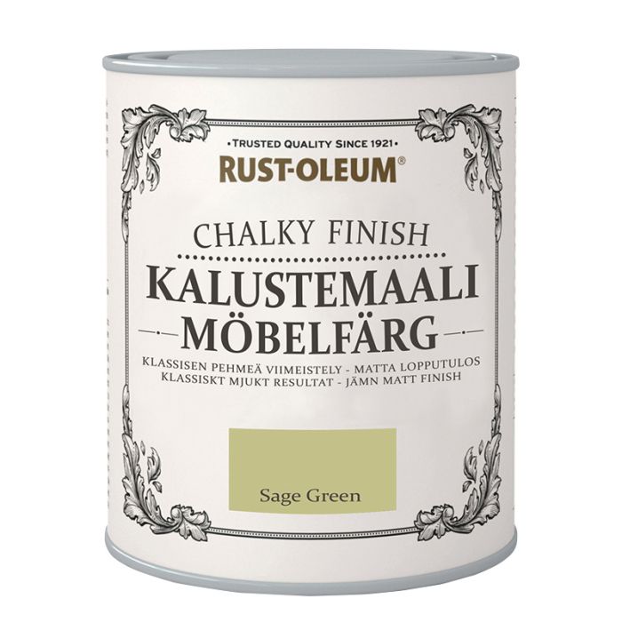 Mööblivärv Rust-Oleum Chalky Finish Sage Green 750 ml