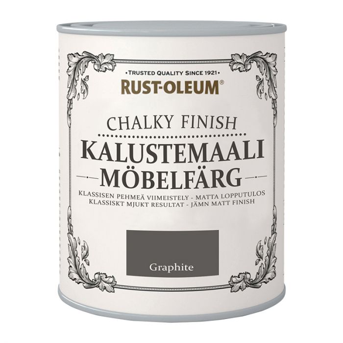 Mööblivärv Rust-Oleum Chalky Finish Graphite 750 ml