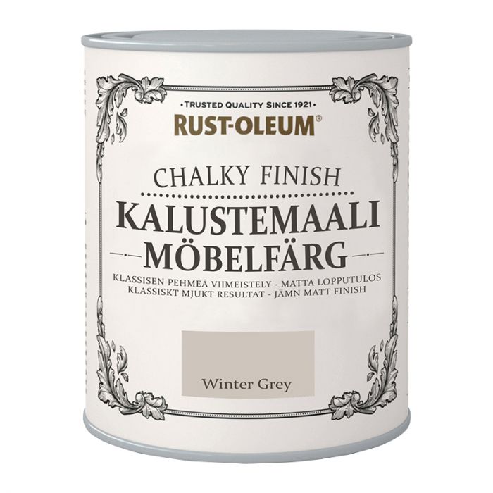 Mööblivärv Rust-Oleum Chalky Finish Winter Grey 750 ml