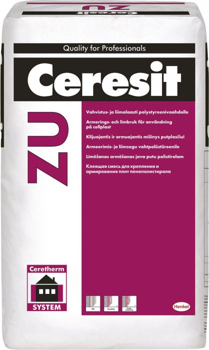 Armeerimis- ja liimsegu vahtplastile Ceresit ZU 25 kg