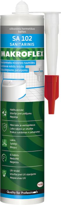 Sanitaarsilikoon Makroflex SA 102, värvitu 300 ml