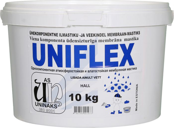 Ilmastiku- ja veekindel membraan-mastiks Uniflex, 10 kg
