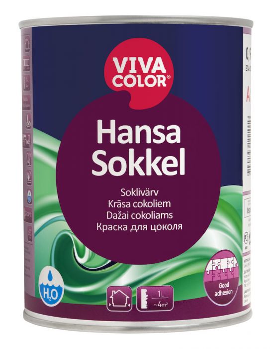 Soklivärv Hansa Sokkel  0,9 l, värvitu
