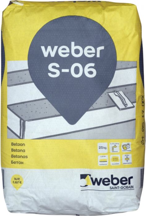 Kuivbetoon Weber S-06 25 kg