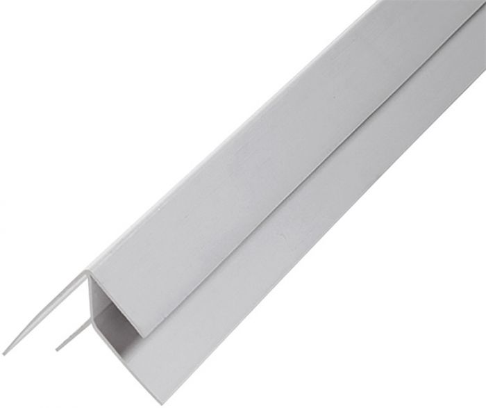Nurgaprofiil PVC fassaadipaneelile valge