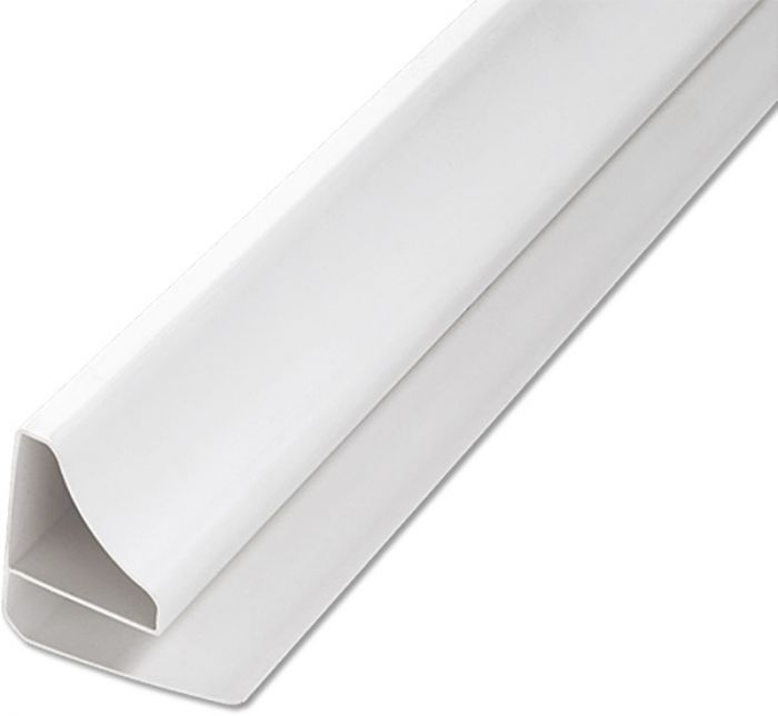 Sisenurgaliist PVC fassaadipaneelile valge