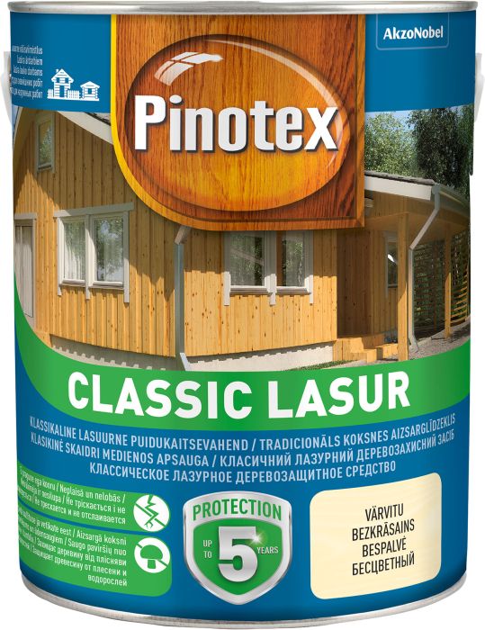 Puidukaitsevahend Pinotex Classic Lasur 3 l, palisander