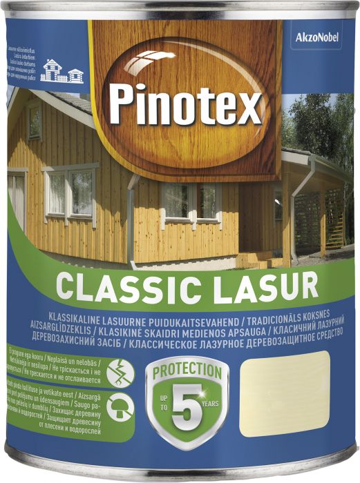 Puidukaitsevahend Pinotex Classic Lasur 1 l, varsakabi