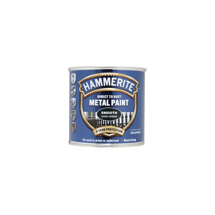 Metallivärv Hammerite Smooth 250 ml roheline