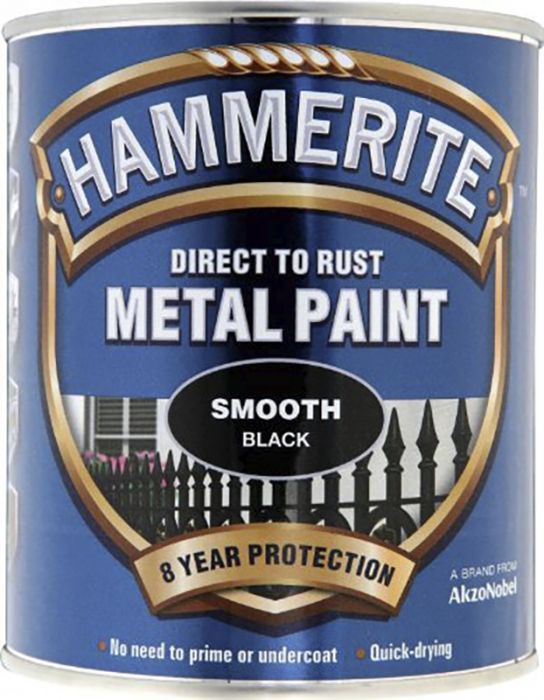 Metallivärv Hammerite Smooth 250 ml must