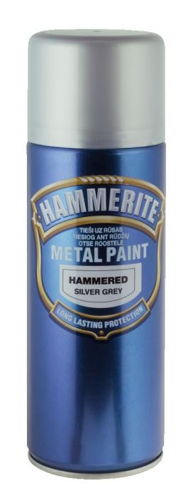 Metallivärv Hammerite Hammered 400 ml, hõbehall