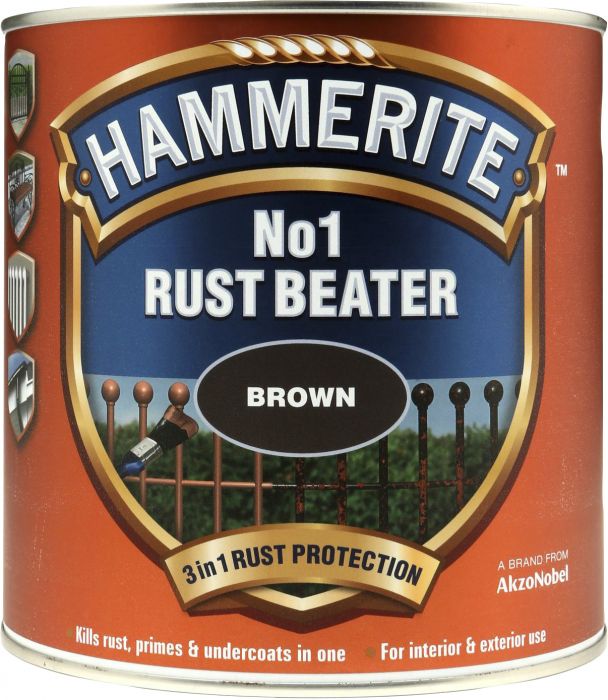 Kruntvärv Hammerite No.1 Rustbeater 500 ml, pruun