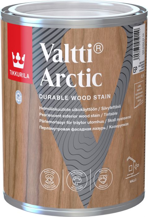 Tikkurila Valtti Arctic - pärlmutter puidupeits  0,9 l