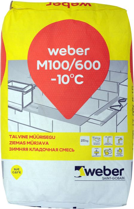 Müürisegu Weber M100/600 25 kg talvine