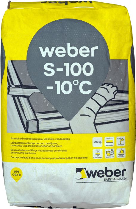 Kuivbetoon Weber S-100 25 kg talvine