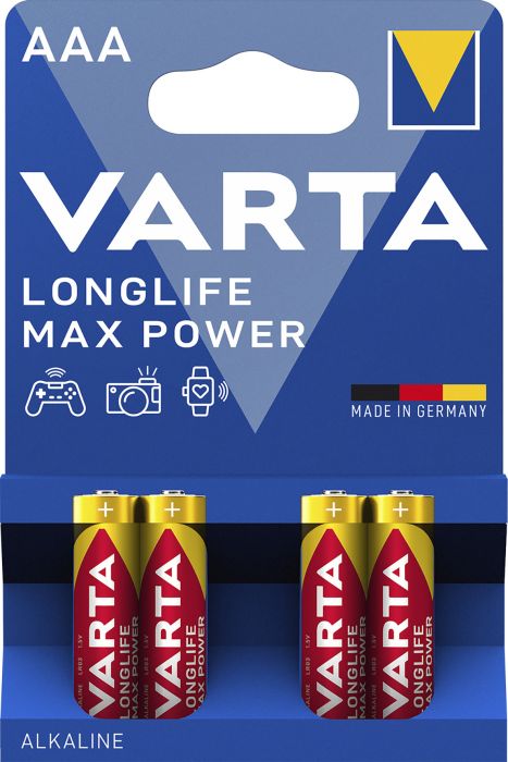Patareid Varta Max Tech 1,5 V AAA/LR03, 4 tk