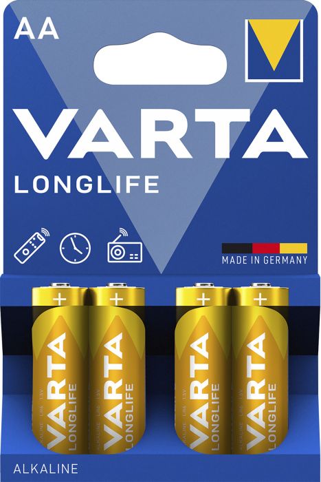 Patareid Varta Longlife 1,5 V AA/LR6, 4 tk