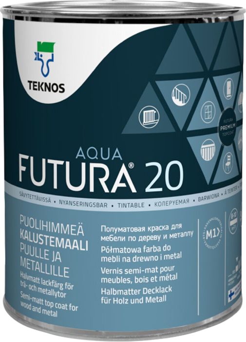 Mööblivärv Futura Aqua 20 PM3 Ainult toonimiseks 0,9 l
