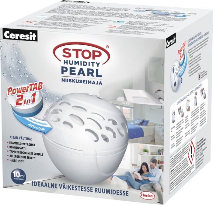 Niiskuseimaja täitetabletid Stop Humidity pearl Ceresit 2in1, 2 x 300 g