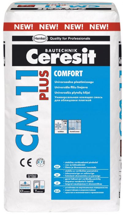 Universaalne plaatimissegu Ceresit Comfort Plus CM11 25 kg